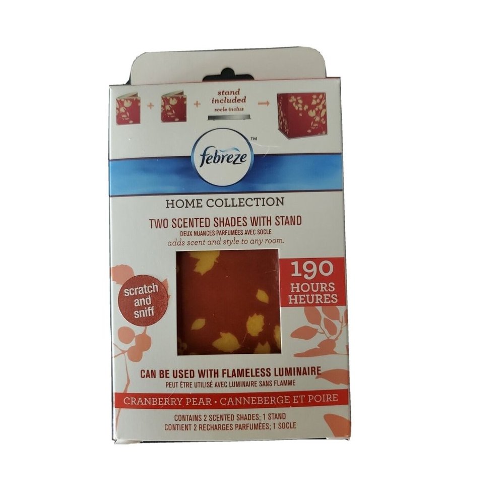 Febreze Scented Shade with Stand CRANBERRY PEAR fits Flameless Luminaire